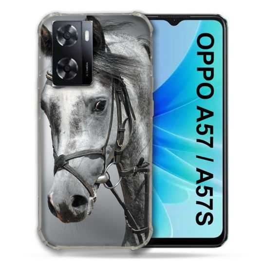 Coque Pour Oppo A57 / A57S Animal Cheval Blanc