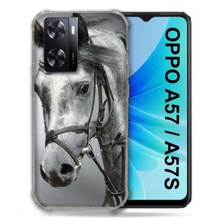 Coque Pour Oppo A57 / A57S Animal Cheval Blanc