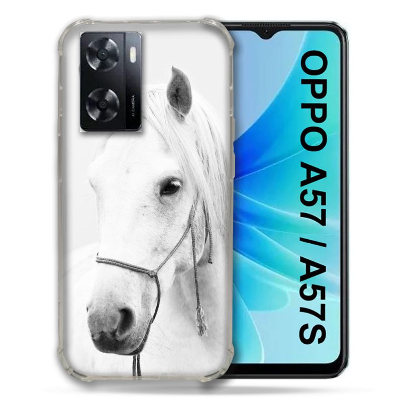 Coque Pour Oppo A57 / A57S Animal Cheval Cristal