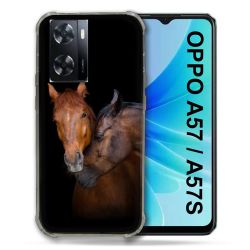 Coque Pour Oppo A57 / A57S Animal Cheval Marron