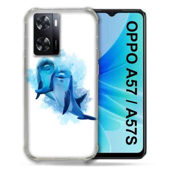 Coque Pour Oppo A57 / A57S Animal Dauphin Duo
