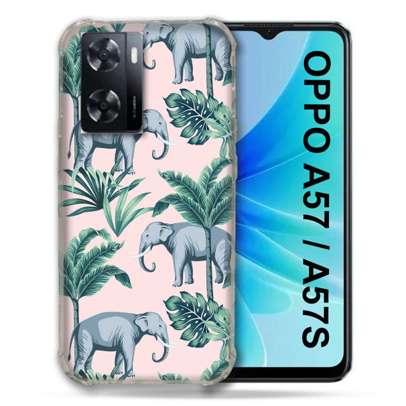 Coque Pour Oppo A57 / A57S Animal Elephant Pattern