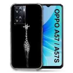 Coque Pour Oppo A57 / A57S Animal Girafe Noire