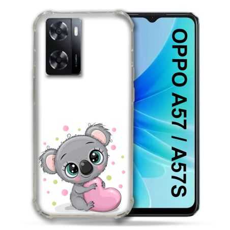 Coque Pour Oppo A57 / A57S Animal Koala Cœur