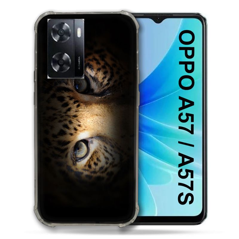 Coque Pour Oppo A57 / A57S Animal Leopard Yeux