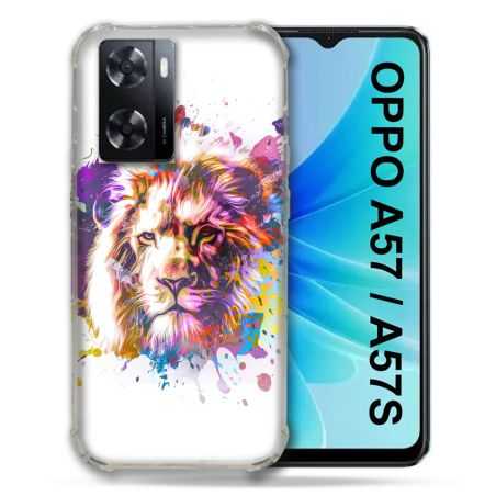 Coque Pour Oppo A57 / A57S Animal Lion Tag