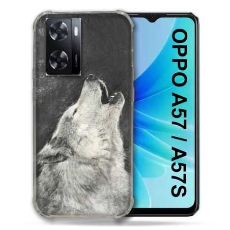 Coque Pour Oppo A57 / A57S Animal Loup Hurlement