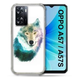 Coque Pour Oppo A57 / A57S Animal Loup Montagne