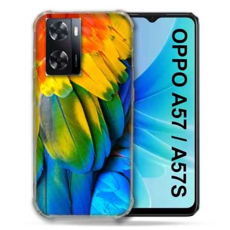 Coque Pour Oppo A57 / A57S Animal Perroquet Plume
