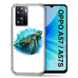 Coque Pour Oppo A57 / A57S Animal Tortue Blanche multicolore