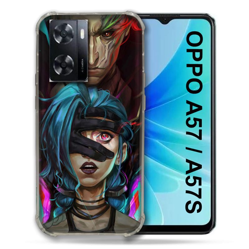 Coque Pour Oppo A57 / A57S Arcane Jynx Bleu