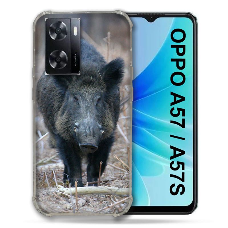 Coque Pour Oppo A57 / A57S Chasse Sanglier Pin