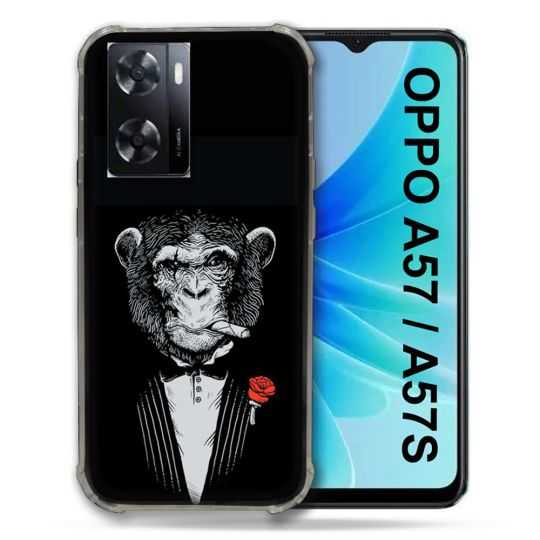 Coque Pour Oppo A57 / A57S Decale Singe Mafia
