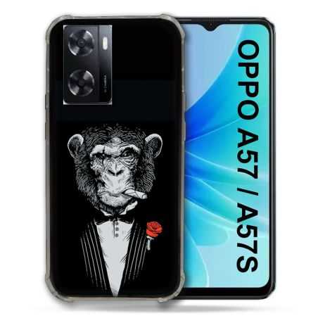 Coque Pour Oppo A57 / A57S Decale Singe Mafia