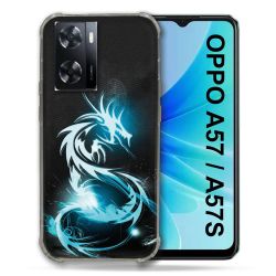 Coque Pour Oppo A57 / A57S Fantastique Dragon Bleu