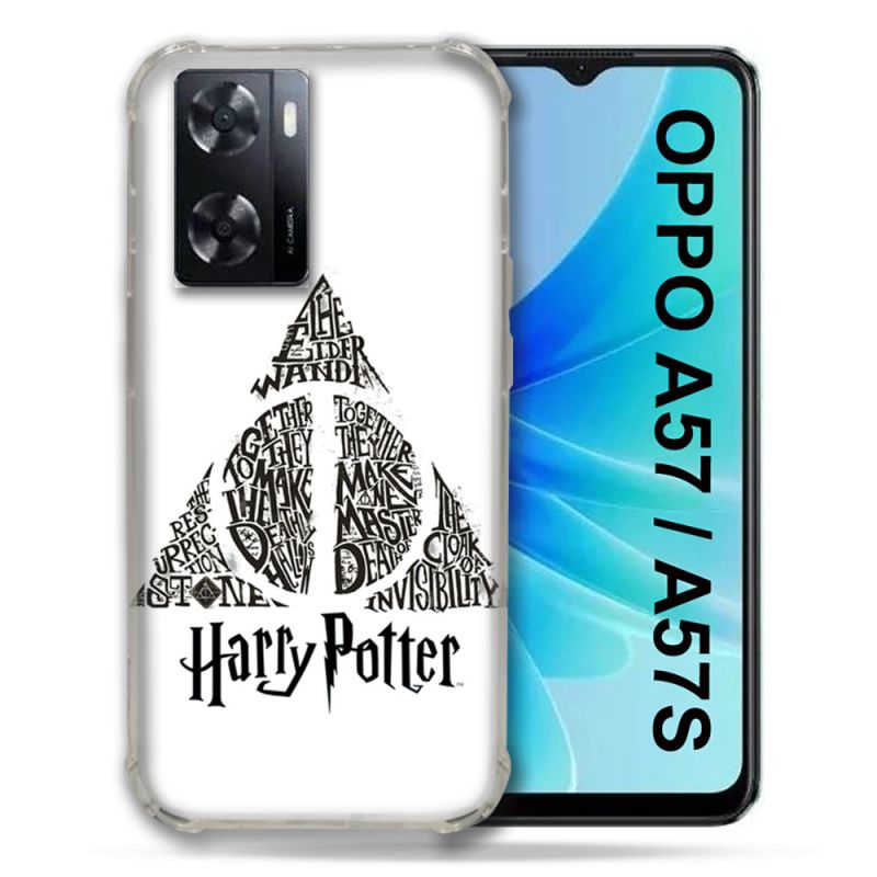 Coque Pour Oppo A57 / A57S Harry Potter Hollows triangle Blanc