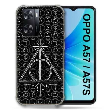 Coque Pour Oppo A57 / A57S Harry Potter Hollows Triangle Noir