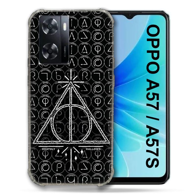 Coque Pour Oppo A57 / A57S Harry Potter Hollows Triangle Noir