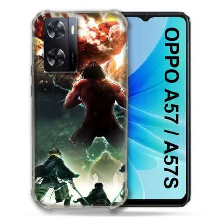 Coque Pour Oppo A57 / A57S Manga Attaque Titans Combat