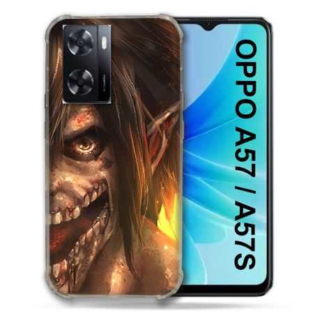 Coque Pour Oppo A57 / A57S Manga Attaque Titans Eren Titan