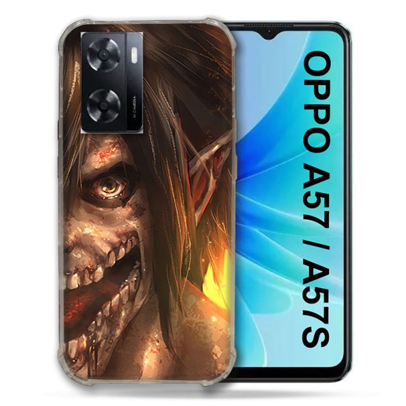 Coque Pour Oppo A57 / A57S Manga Attaque Titans Eren Titan