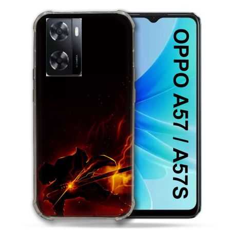 Coque Pour Oppo A57 / A57S Manga Demon Slayer Electric
