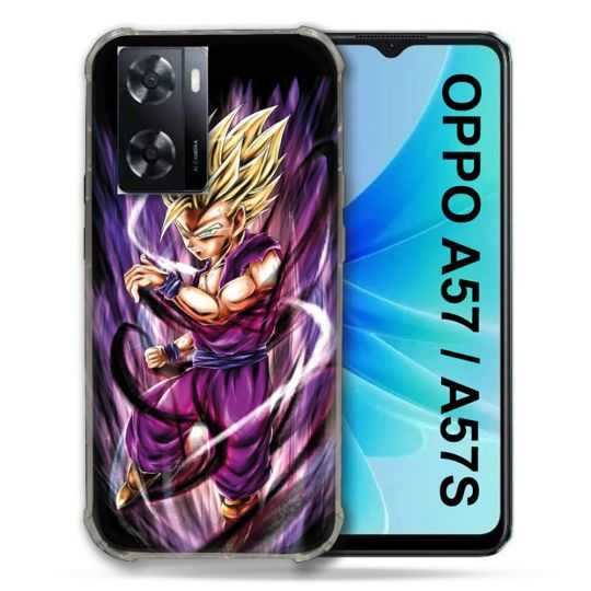 Coque Pour Oppo A57 / A57S Manga Dragon Ball Sangohan Violet