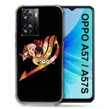 Coque Pour Oppo A57 / A57S Manga Fairy Tail Logo Noir