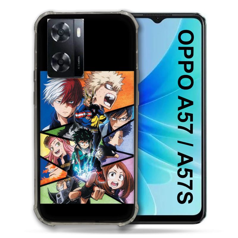 Coque Pour Oppo A57 / A57S Manga My Hero Academia Noir
