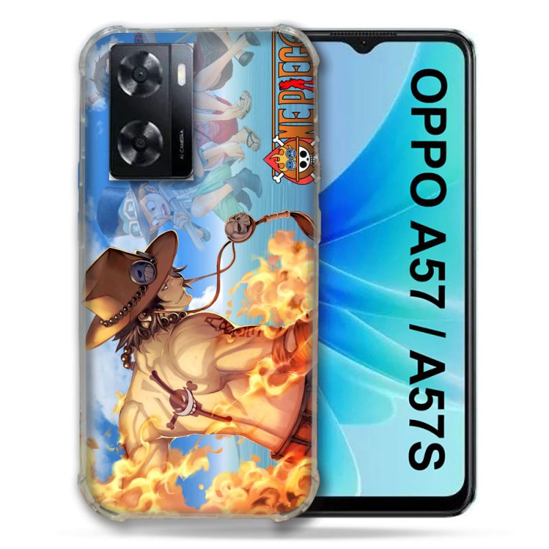Coque Pour Oppo A57 / A57S Manga One Piece Ace Color