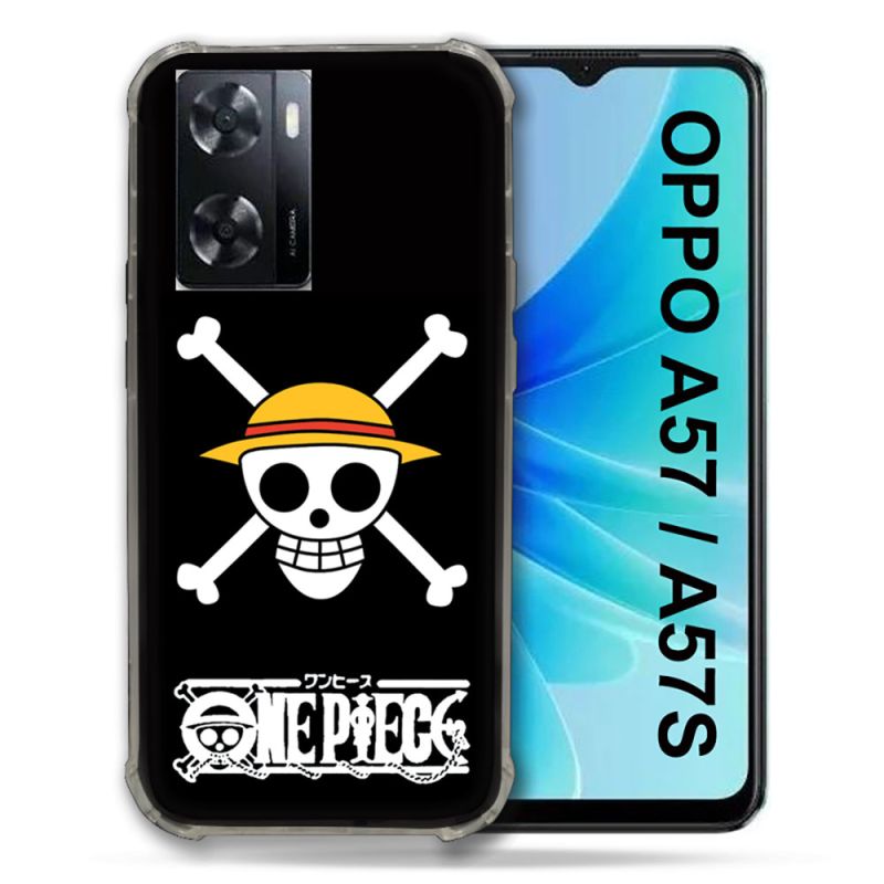 Coque Pour Oppo A57 / A57S Manga One Piece Tete de Mort