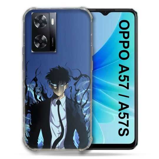 Coque Pour Oppo A57 / A57S Manga Solo Leveling Sung Bleu