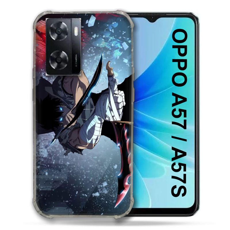 Coque Pour Oppo A57 / A57S Manga Solo Leveling Sung Epee