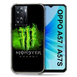 Coque Pour Oppo A57 / A57S Monster Energy Vert