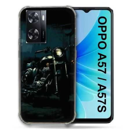 Coque Pour Oppo A57 / A57S Moto Harley Vintage