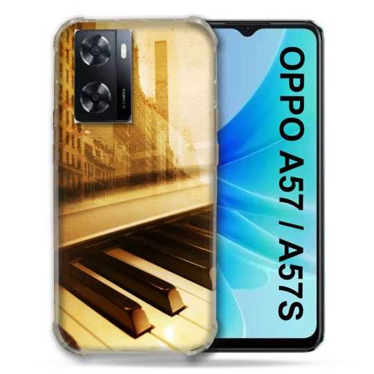 Coque Pour Oppo A57 / A57S Musique Piano Retro