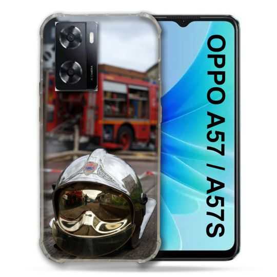 Coque Pour Oppo A57 / A57S Pompier Casque Camion