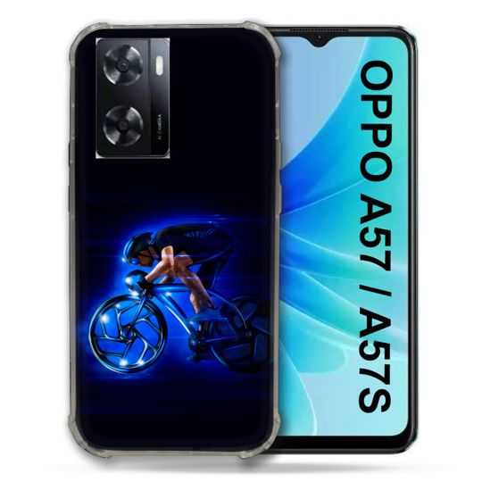 Coque Pour Oppo A57 / A57S Sport Cyclisme Bleu