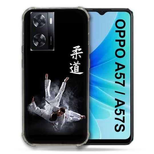 Coque Pour Oppo A57 / A57S Sport Judo Noir