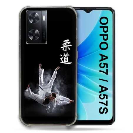 Coque Pour Oppo A57 / A57S Sport Judo Noir