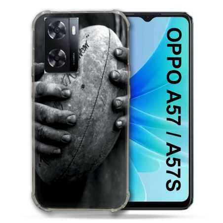 Coque Pour Oppo A57 / A57S Sport Rugby Ballon Vintage