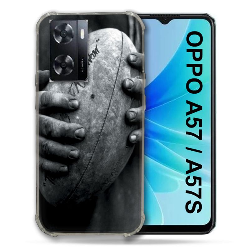 Coque Pour Oppo A57 / A57S Sport Rugby Ballon Vintage