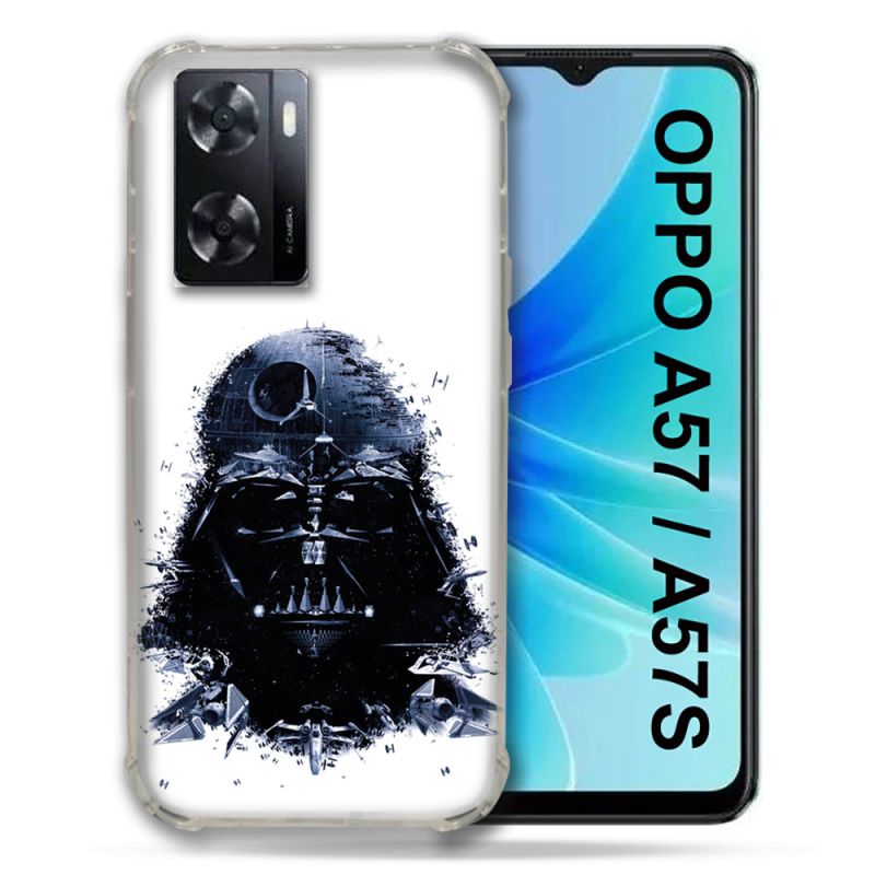 Coque Pour Oppo A57 / A57S Star Wars - Dark Vador Blanc