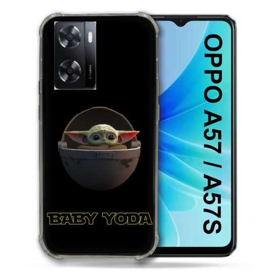 Coque Pour Oppo A57 / A57S Star Wars - Yoda bebe noir