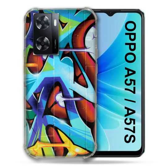 Coque Pour Oppo A57 / A57S Street Art Graf Color