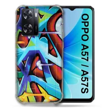 Coque Pour Oppo A57 / A57S Street Art Graf Color