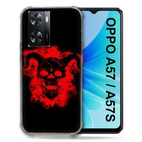 Coque Pour Oppo A57 / A57S Tete de Mort Diable