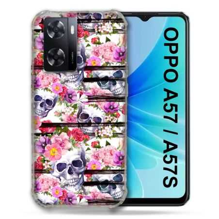 Coque Pour Oppo A57 / A57S Tete de Mort Pattern