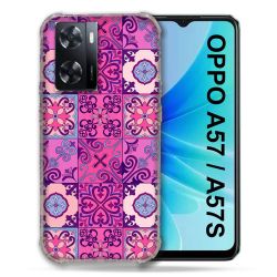 Coque Pour Oppo A57 / A57S Texture Carreau Ciment Violet