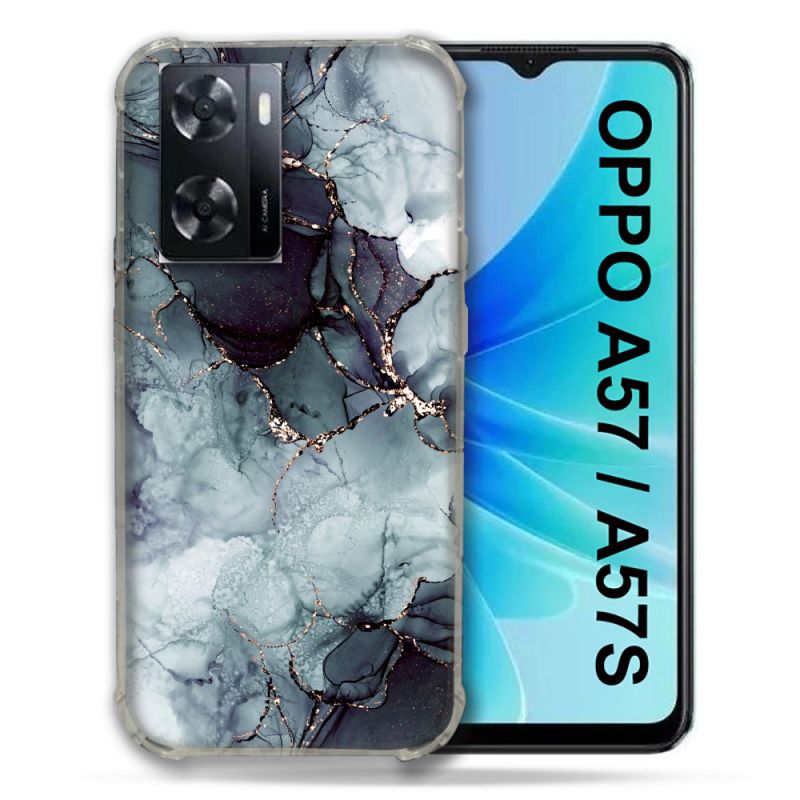 Coque Pour Oppo A57 / A57S Texture Marbre Gris